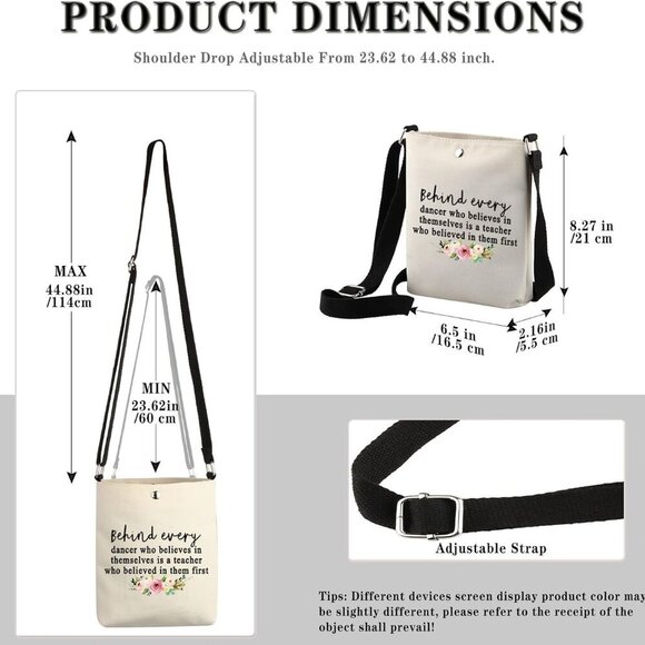 Versatile Crossbody Bag for Dance Teachers - Ideal Gift for Special Occasions - Picture 2 of 6